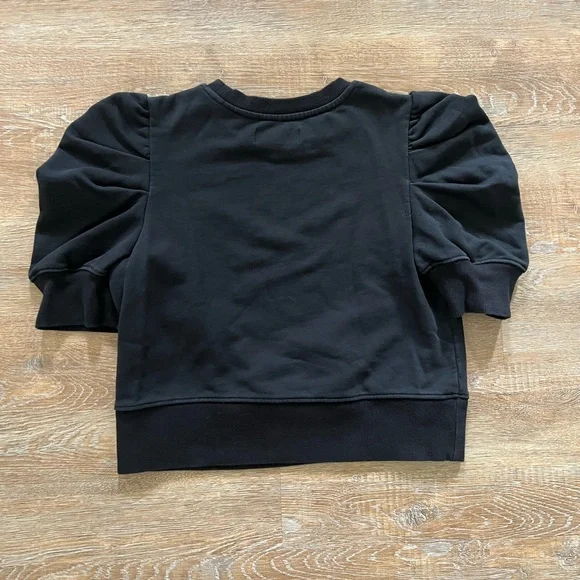 Soldout.nyc Organic Cotton Puff Sleeve Sweatshirt | Black | Womens Medium - Picture 14 of 15